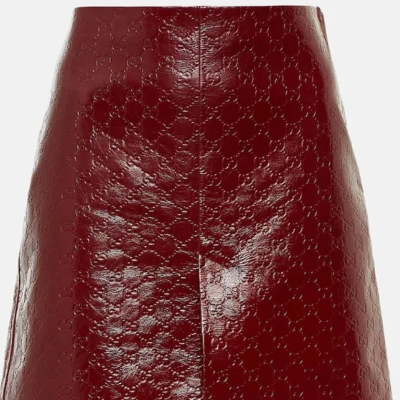 GG Leather Skirt - Picture 4 of 8